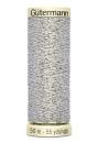 Spule Gütermann Metallic Effektgarn in Silber, Farbcode 41